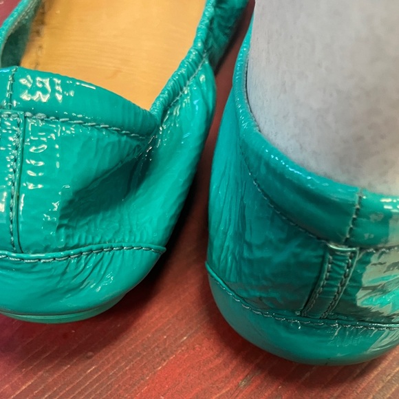 Tieks Vibrant Teal Ballet Flats Sz 10 - Picture 3 of 5